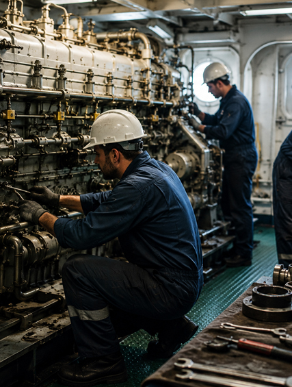 Repair & Maintenance of Marine Machines & Equipments