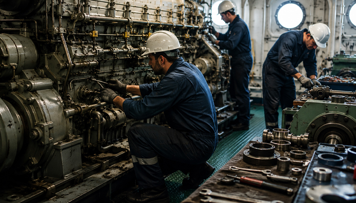 Repair & Maintenance of Marine Machines & Equipments